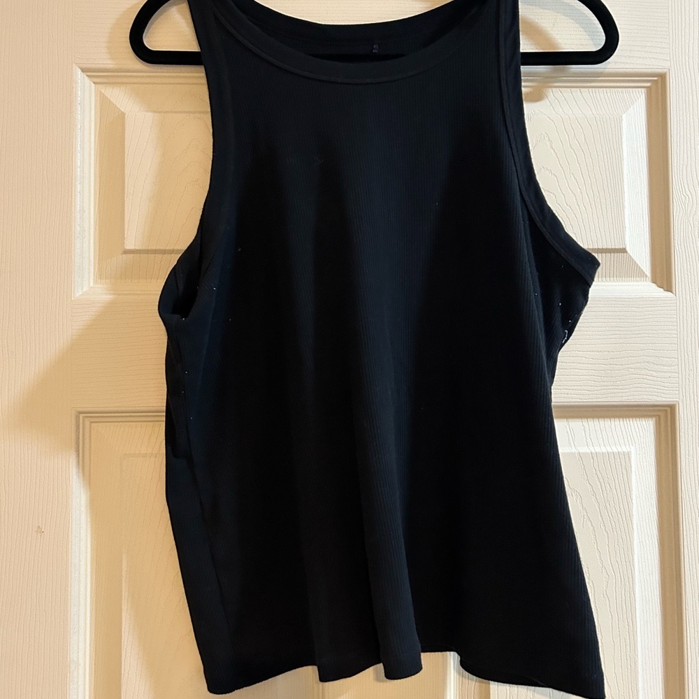 GAP Black Ribbed Tank Top